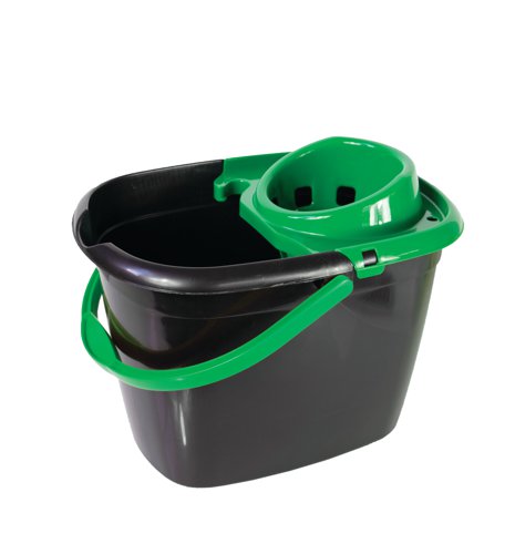 Bucket Great British Recycled With Red, Yellow, Blue, Green Wringer 14l