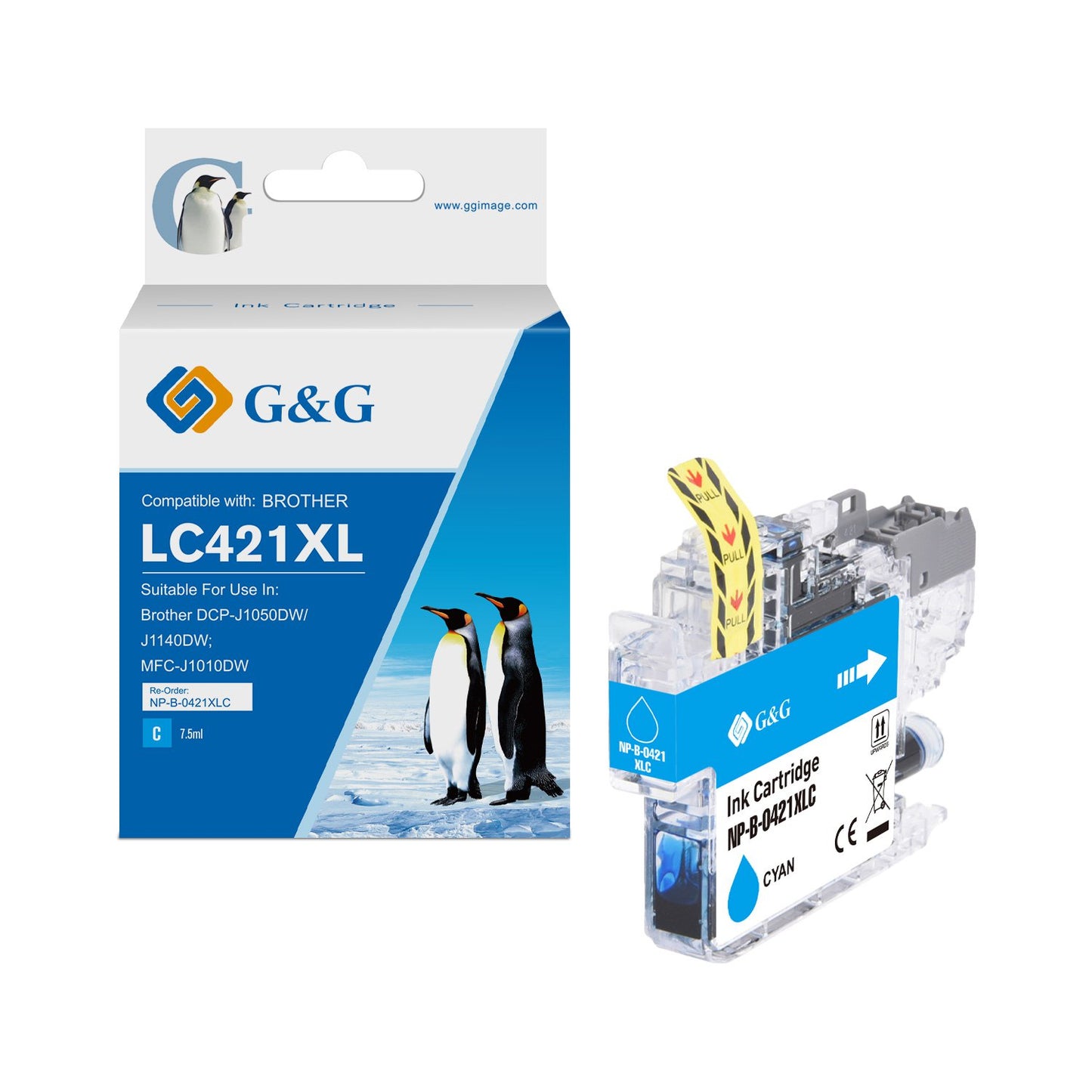 Compatible Brother LC421XLBK High Capacity Black Ink Cartridge 12.5ml Pigment Ink 500 Pages
