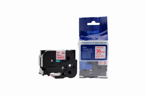 Compatible Brother P-Touch TZe-262 Red on White also for TZ-262 Label Cassette