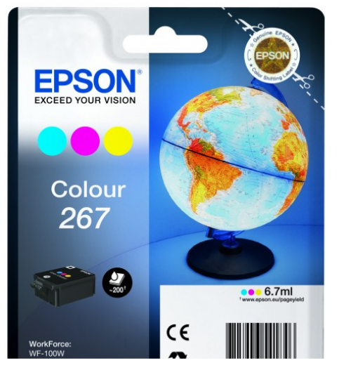 Epson C13T26704010 (267) Ink Cartridge Color 200 Pages 6.7ml