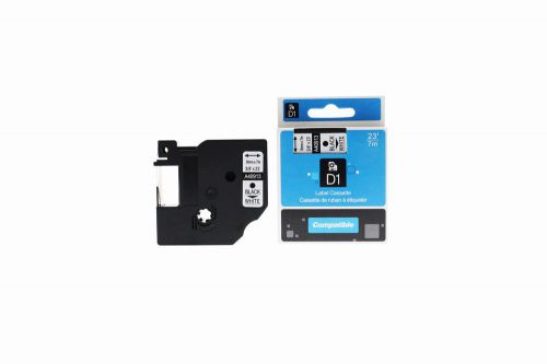 Compatible Dymo LM100 Black on White 40913 S0720680 Label Cassette