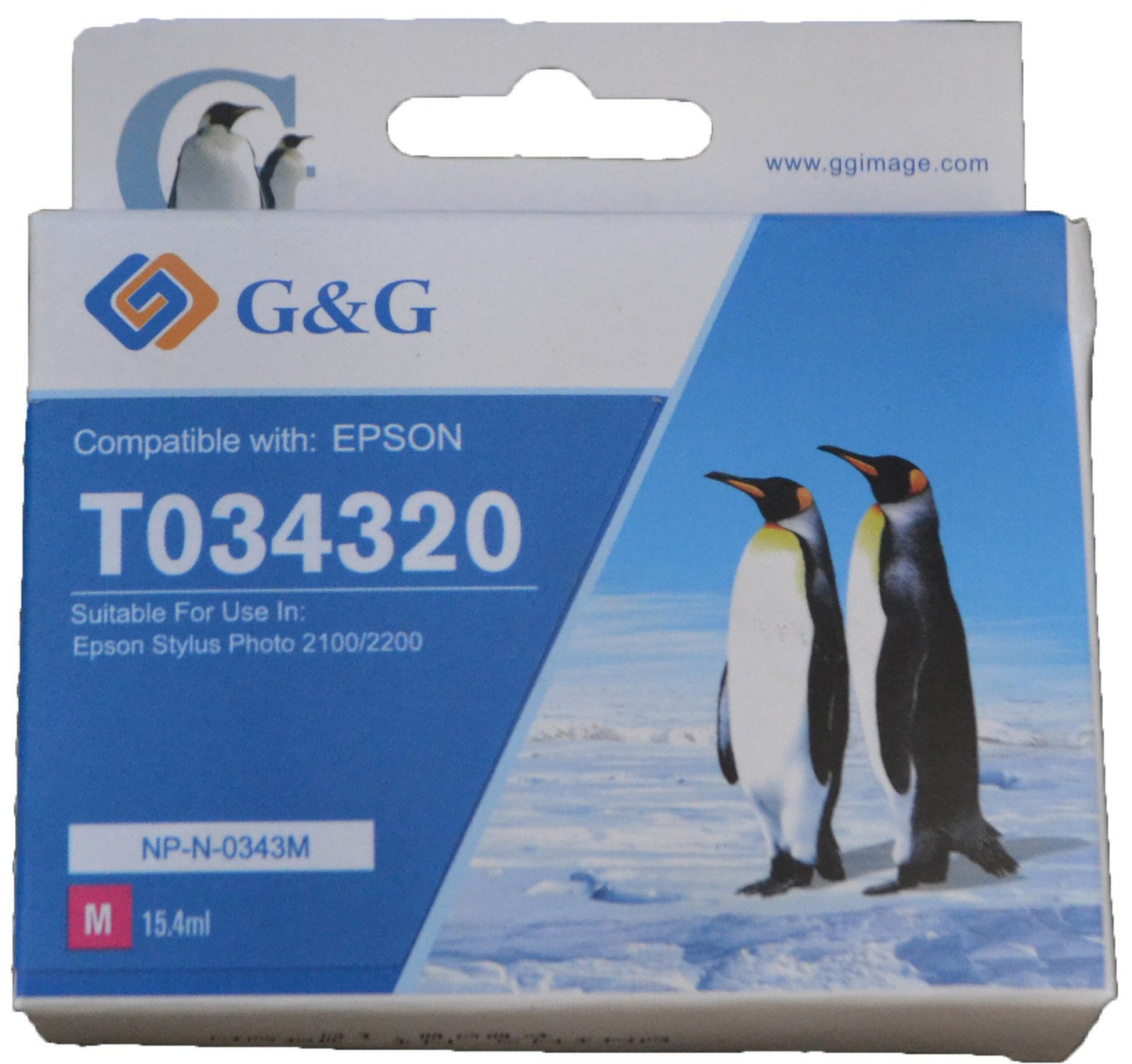 Compatible Epson G+G T0342 Cyan Ink Ctg T034240