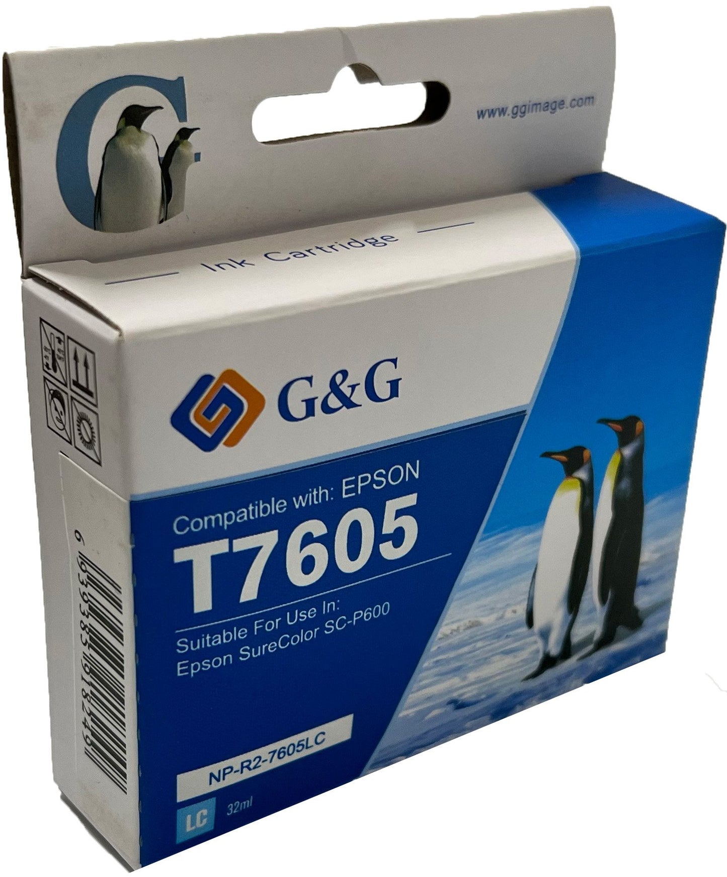 Compatible Epson G+G T7604 Yellow Wide Format Ink Ctg C13T760440