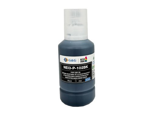 Compatible Epson 102 Ecotank Black Ink Bottle C13T03R140 - UNBOXED