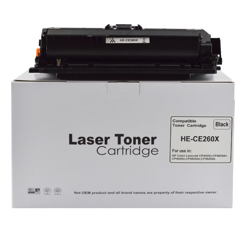 Remanufactured HP CE260X Black Hi Cap 649X Toner