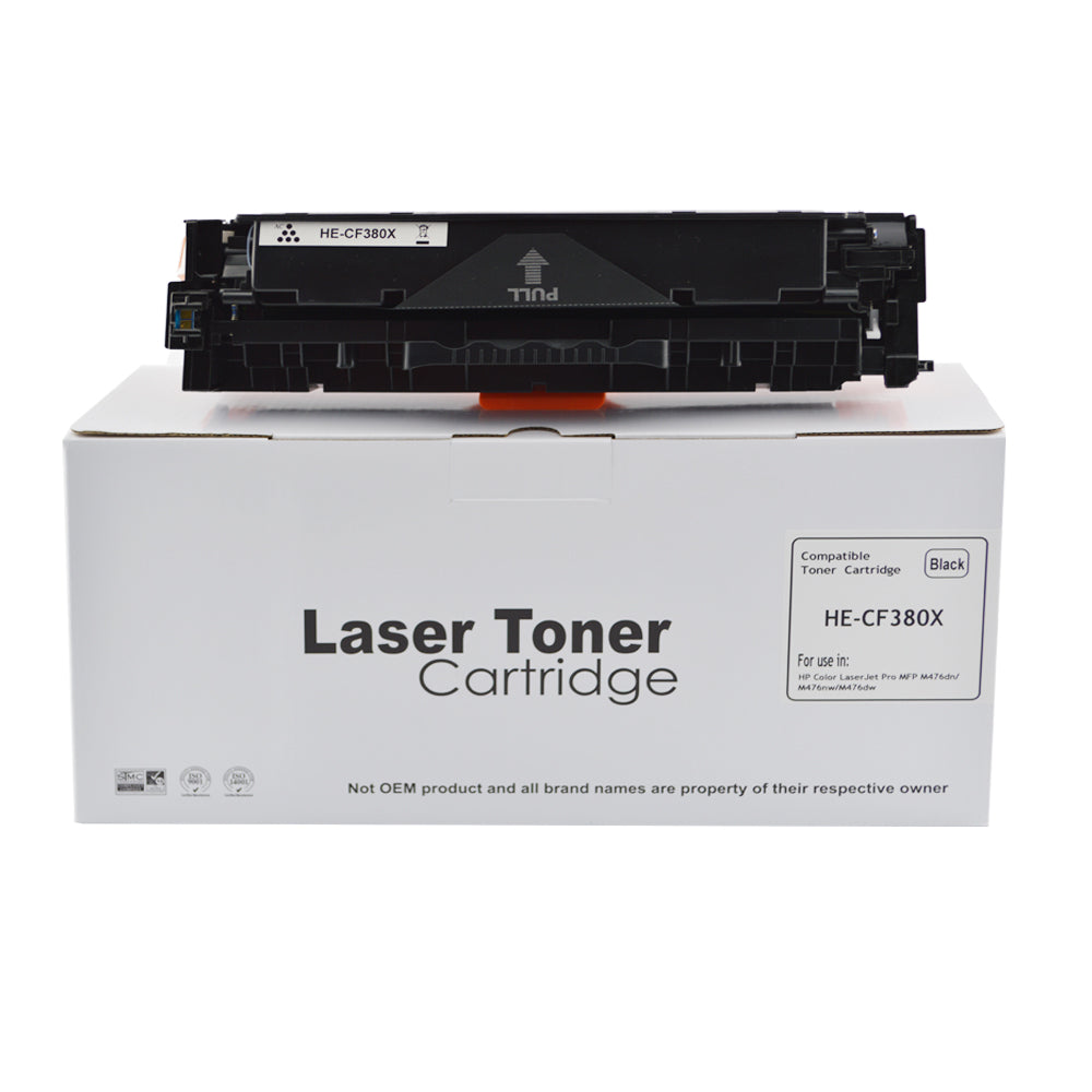 Compatible HP LJ Pro M476 CF380A Std. Black Toner also for 312A