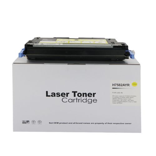 Remanufactured HP Q7582A Yellow Toner