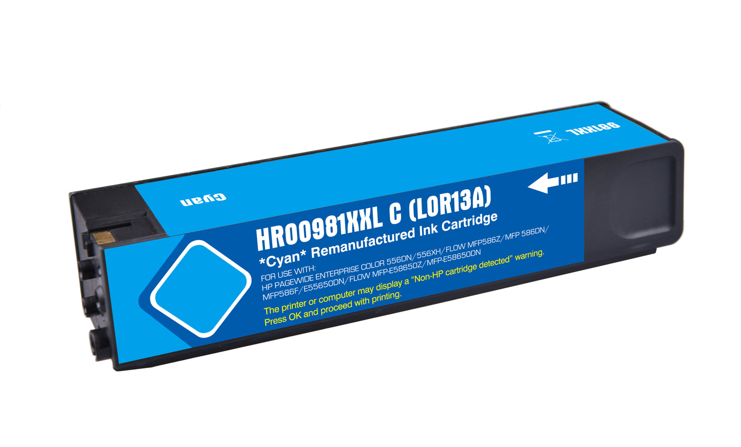 Remanufactured HP G+G 981X Hi Cap Black Ink Ctg L0R12A HP 981X