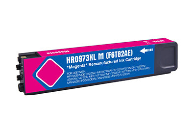 Remanufactured HP G+G PageWide Pro 452 Hi Cap Cyan Ink Ctg F6T81AE HP 973X 7,000 Pages