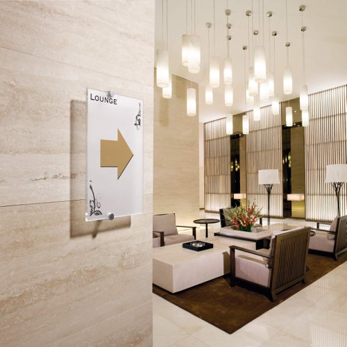 Durable CRYSTAL Door Sign A4