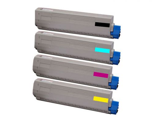 Remanufactured OKI C801Y Yellow 44643001 Toner