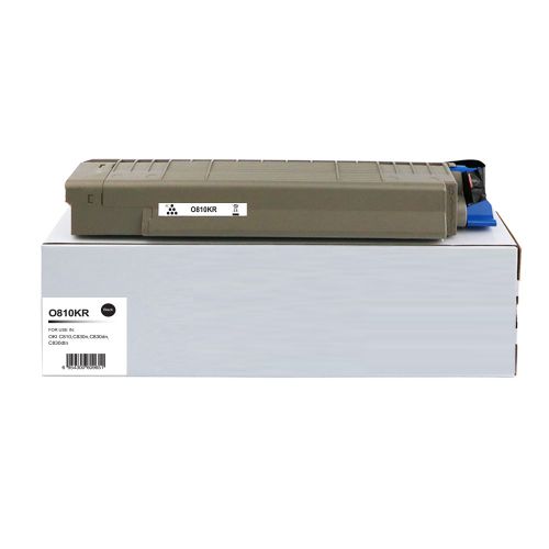Remanufactured OKI C810BK Black 44059108 Toner