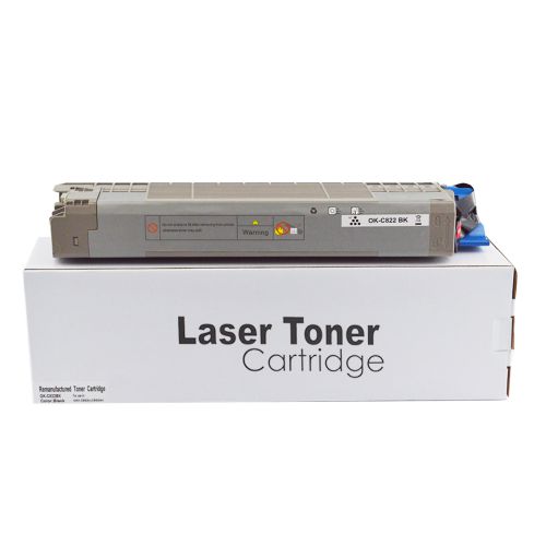 Remanufactured OKI C822BK Black 44844616 Toner