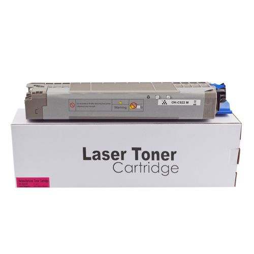 Remanufactured OKI C822M Magenta 44844614 Toner