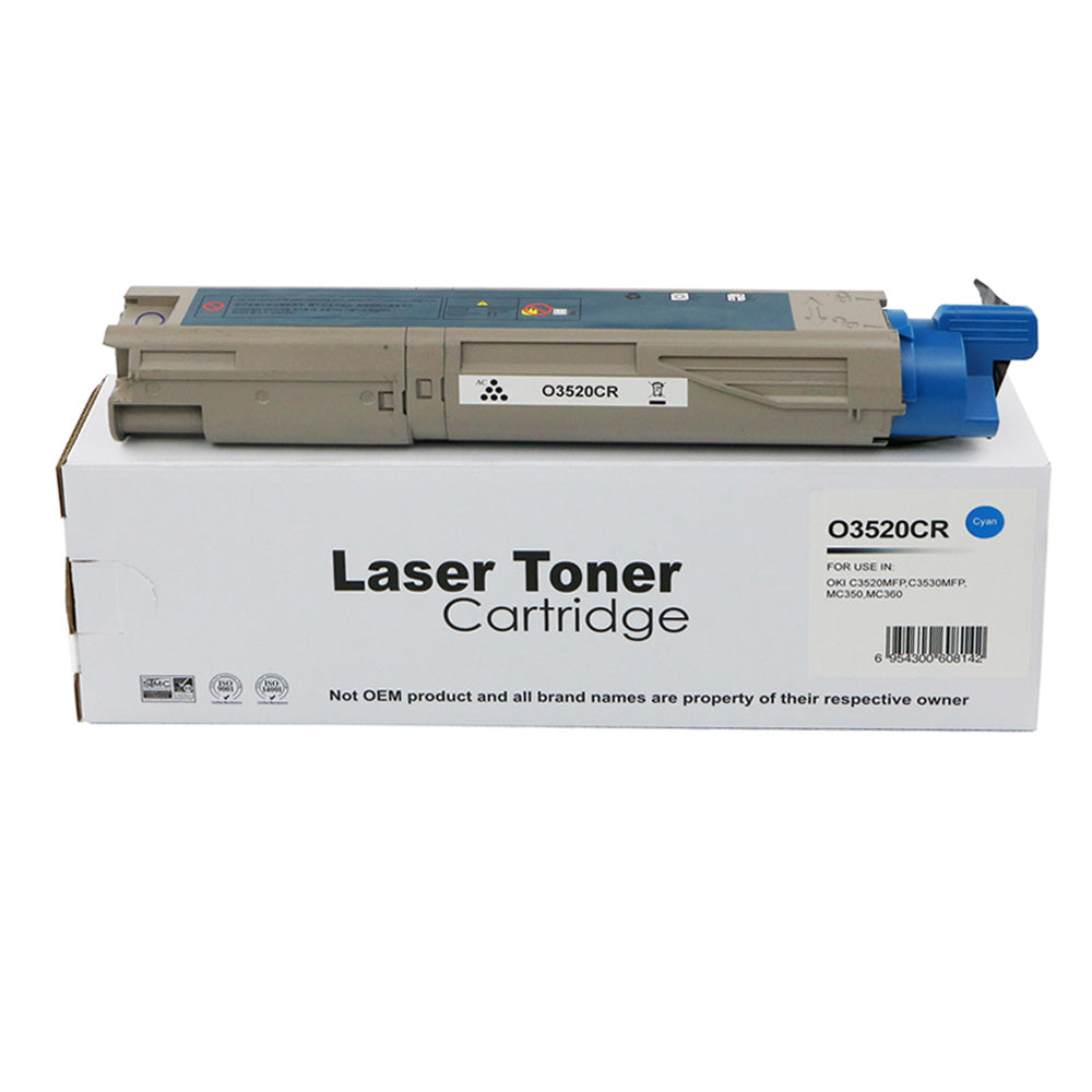 Remanufactured OKI C3520 Black Toner 43459324