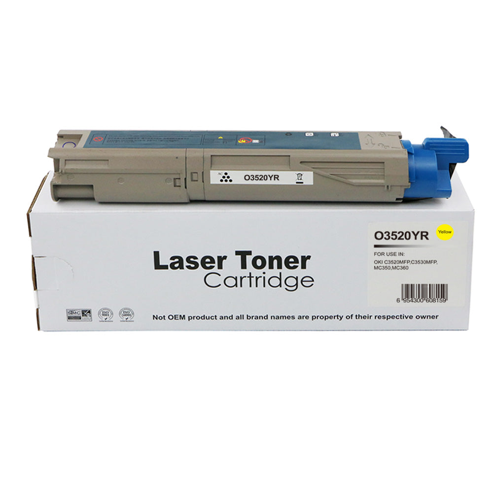 Remanufactured OKI C3520 Magenta Toner 43459322