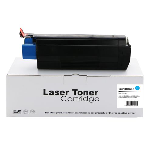 Remanufactured OKI C5300C Cyan 42127407 Toner