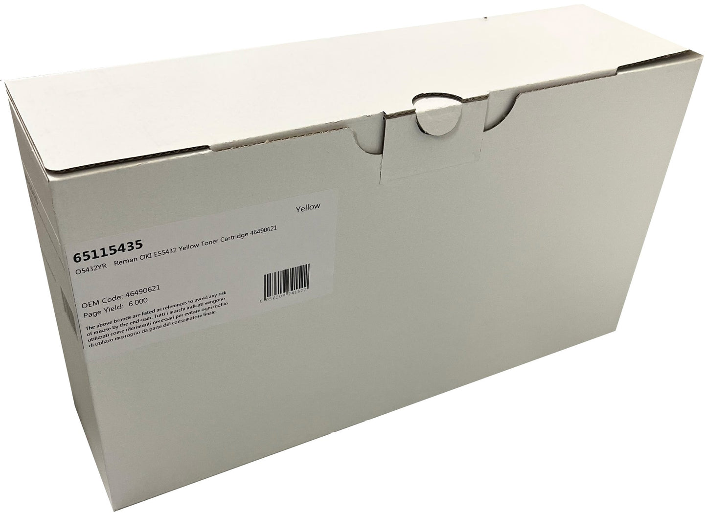 Remanufactured OKI ES5432 Magenta Toner Cartridge 46490622