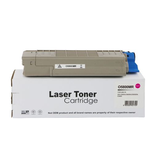 Remanufactured OKI C5800M Magenta 43324422 Toner