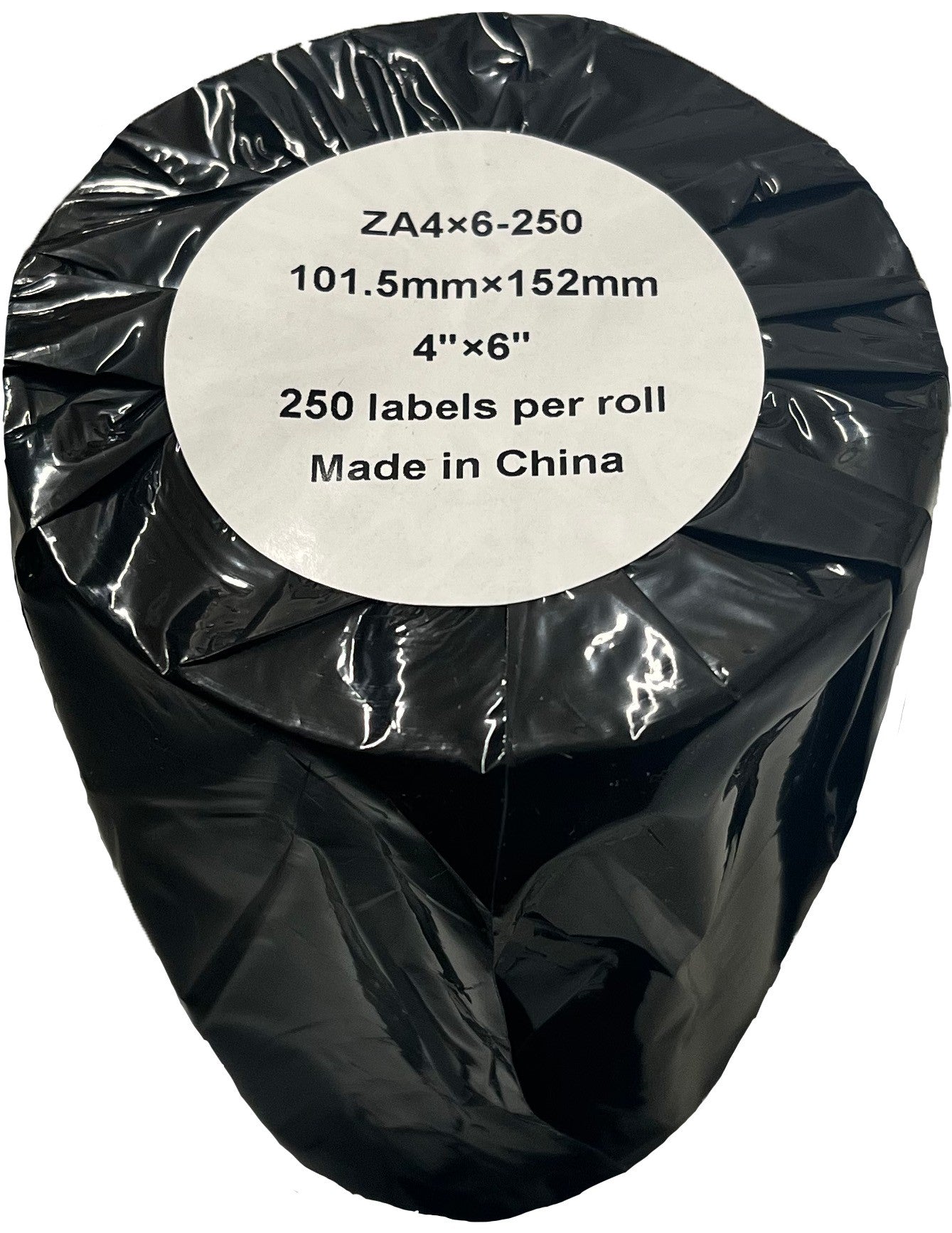 Compatible Zebra 101.6mm x 152.4mm White Large Shipping Paper Label Roll - 250 Labels (ZA4X6-250) 25mm Core