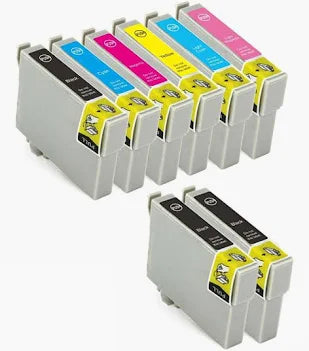 Compatible Epson T055640, T080740 Rainbow Multipack Inkjets