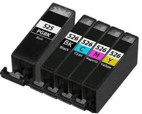 Remanufactured Canon PGI525BK/CLI526BKCMY Multipack Inkjets