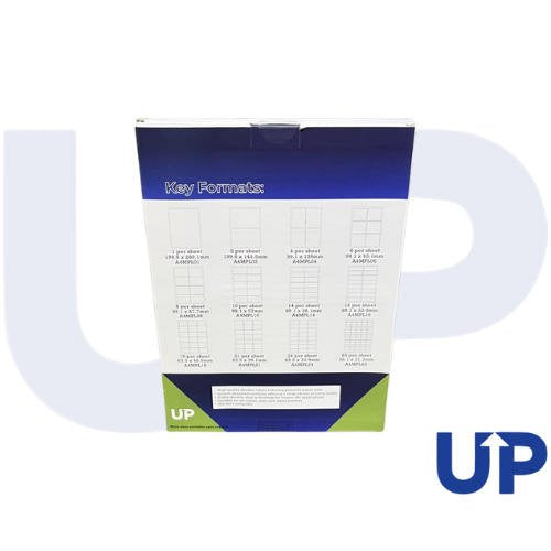 UP A4 Multipurpose Labels 2 Per Sheet 199.6 x 143.5mm (White) Pk of 100