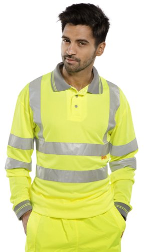 Beeswift Polo Shirt Long Sleeved Saturn Yellow S