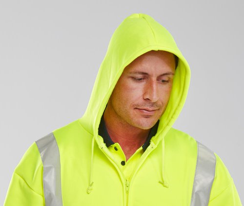 Beeswift Zip-Up Hooded Sweatshirt Saturn Yellow M, XL, 2XL, 3XL