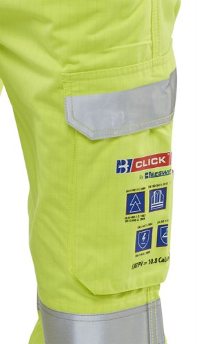 Beeswift High Visibility Trousers Saturn Yellow / Navy 30T, 38T, 40T, 44T, 46T, 48T, 50T