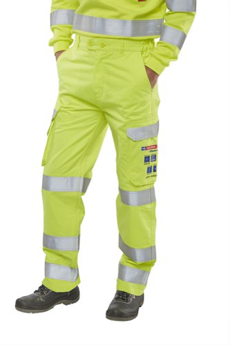 Beeswift High Visibility Trousers Saturn Yellow 30, 30T, 32, 34T, 36, 36T, 38, 38T, 40, 40T, 42, 42T, 44, 44T, 46, 46T, 48, 32T, 34