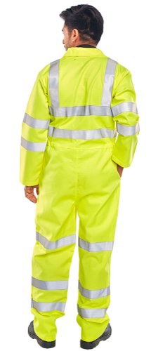 Beeswift Tesla Fire Retardant Anti Static Boilersuit En471 Saturn Yellow 36, 48