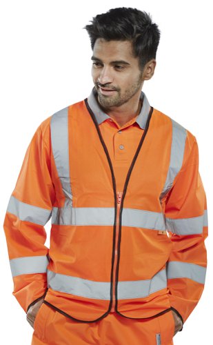 Beeswift Fire Retardant Hi-Vis Jerkin Orange L