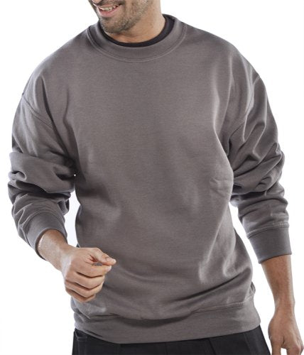 Beeswift Polycotton Sweatshirt Grey L