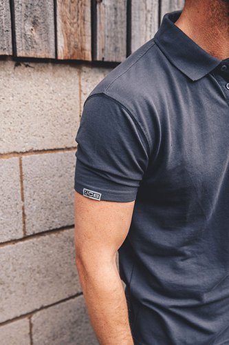 JCB Essential Grey Polo Shirt L