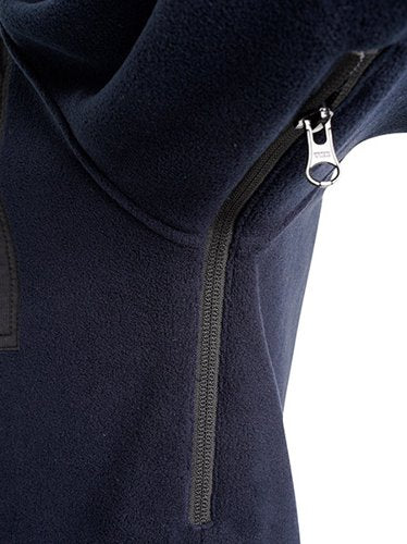 JCB Trade Heavyweight 1/4 Zip Navy Tech Fleece L