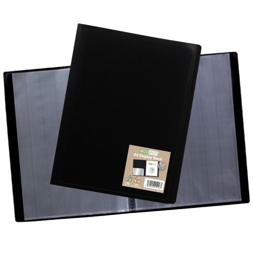 A4 100% Recycled Flexicover Display Book with 60, 80, 100 Pockets - Single
