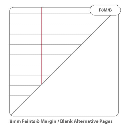 RHINO 9 x 7 Exercise Book 80 Page, Orange, F8M/B (Pack of 10, 100)