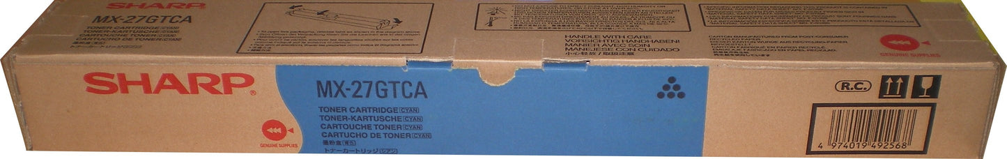 OEM Sharp MX2300 Cyan Toner MX-27GTCA
