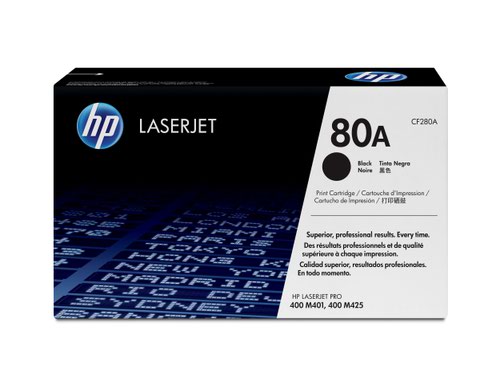 OEM HP CF280A Black 2700 Pages Original Toner 80A