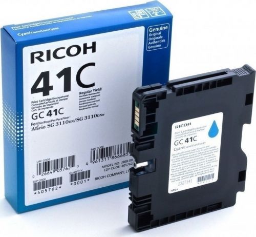 Ricoh SG2100 Cyan Gel Ink Hi Yld GC41C 405762