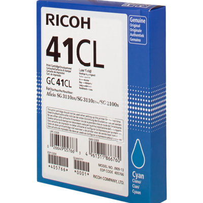 OEM Ricoh SG2100 Black Gel Ink SY GC41KL 405765