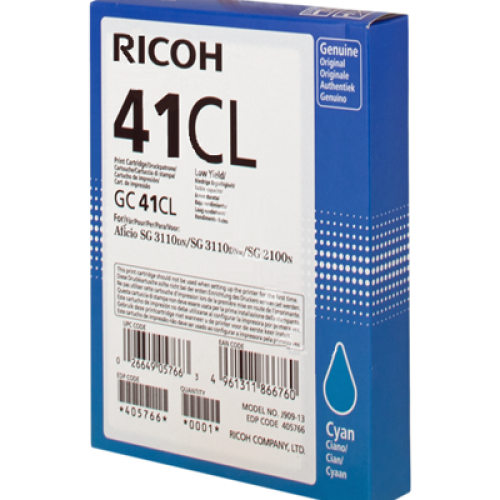 Ricoh SG2100 Cyan Gel Ink SY GC41CL 405766