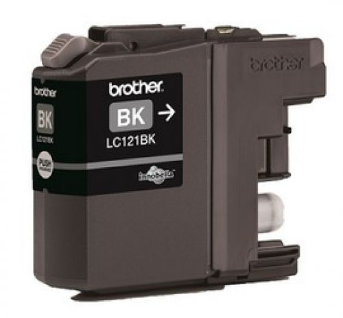 OEM Brother LC121BK Ink Cartridge Black 300 Pages 7.1ml