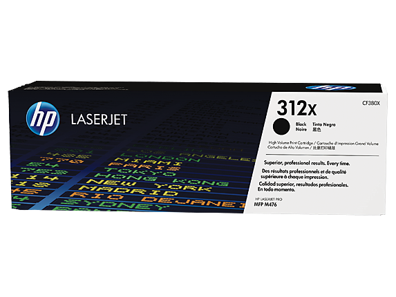 OEM HP CF380A Black 2400 Pages Original Toner 312A