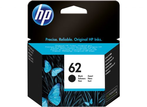 OEM HP 62 Black Original Ink Cartridge C2P04AE