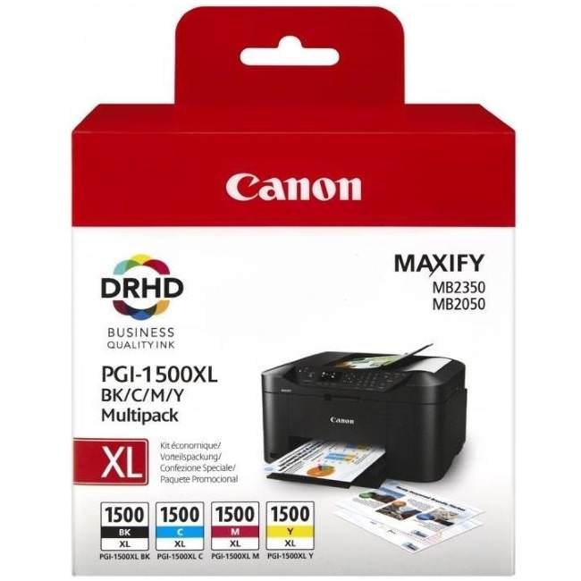 OEM Canon PGI-1500XLBK Black Hi Cap Ink Cartridge 1,200 Pages