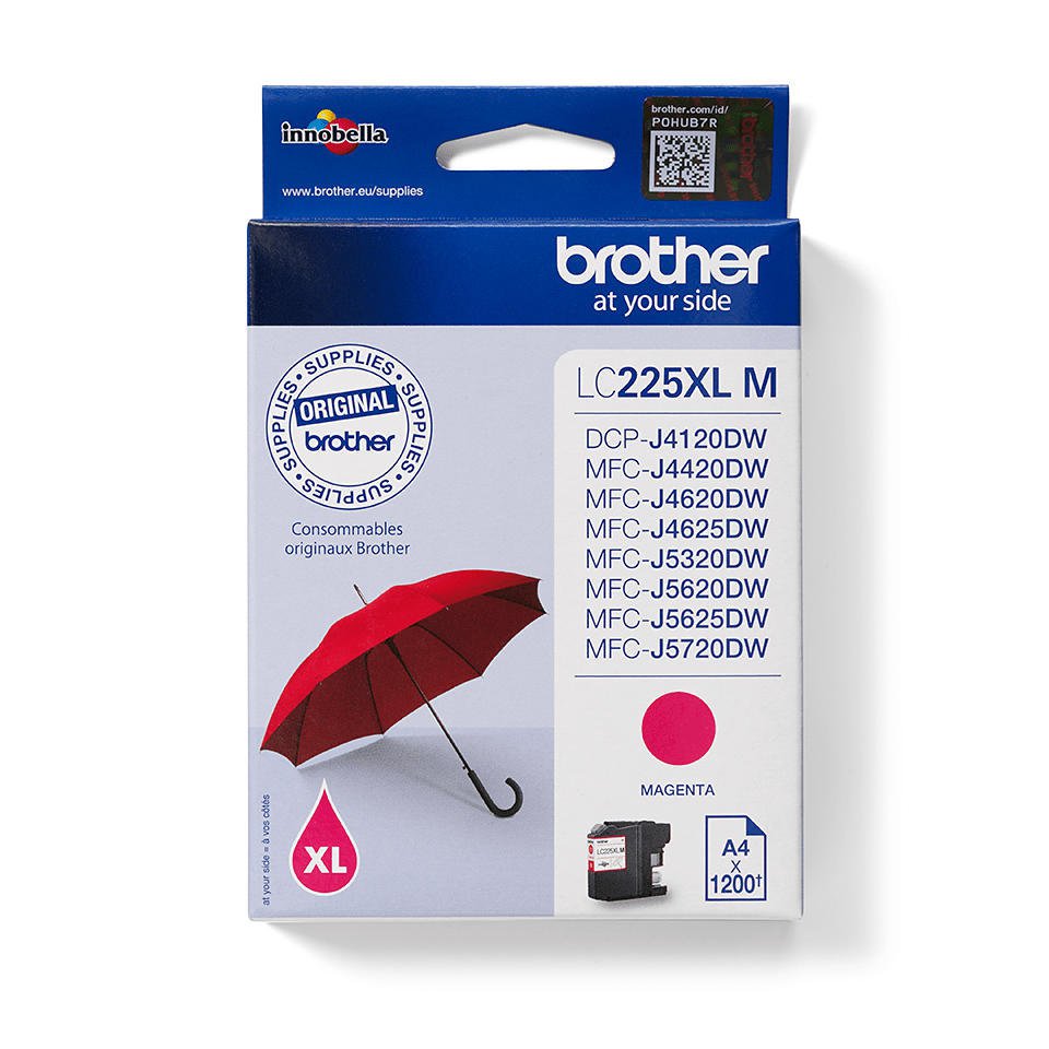 OEM Brother LC225XLC Cyan Original High Capacity Ink Cartridge