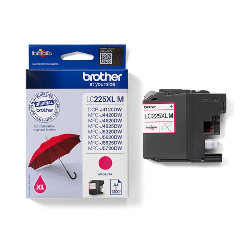OEM Brother LC225XLM Magenta Original High Capacity Ink Cartridge