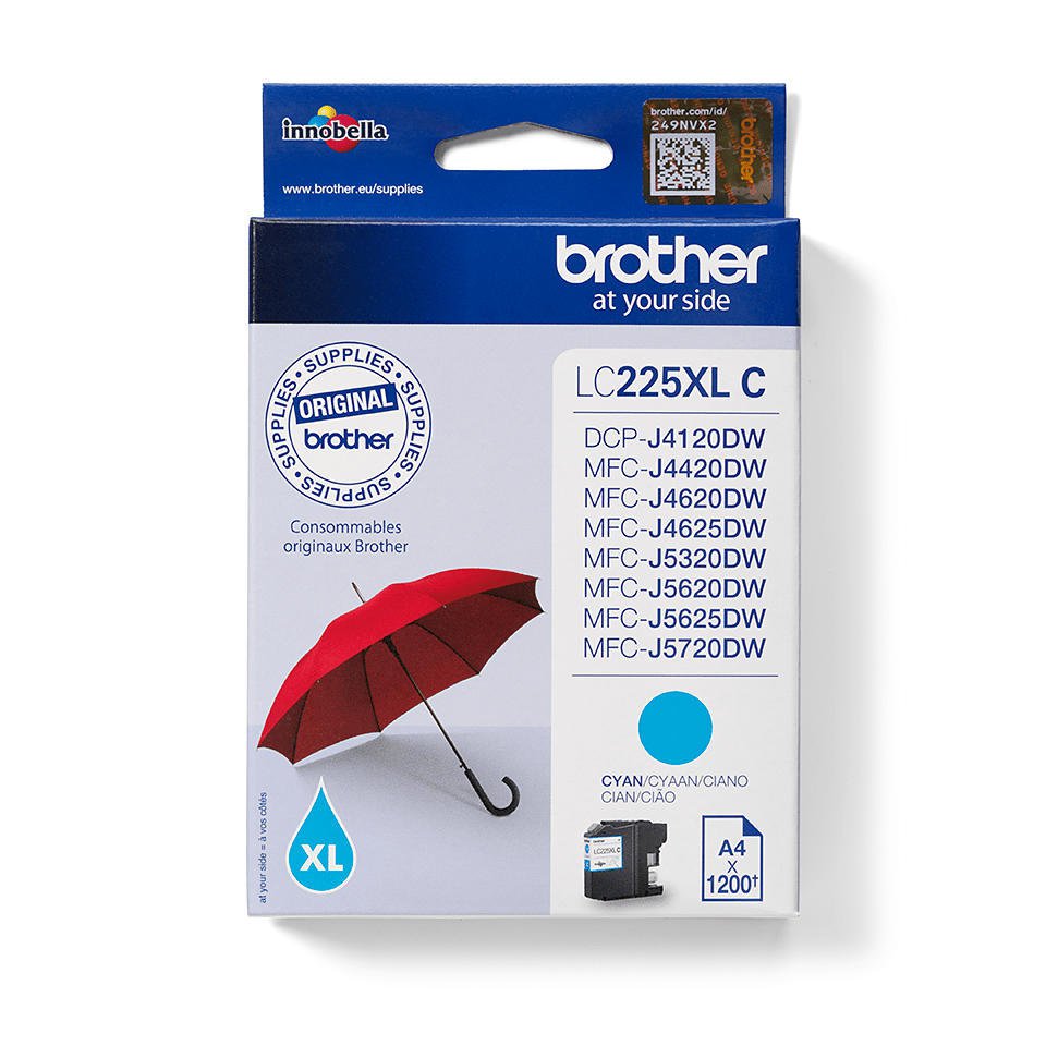 OEM Brother LC129XL/LC125XL BK/C/M/Y Original Multipack High Capacity Ink Cartridges